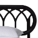 Baxton Studio Florica Art Deco Black Wood Queen Platform Bed - MG0240-1-Black-Queen