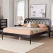 Baxton Studio Florica Art Deco Black Wood Queen Platform Bed - MG0240-1-Black-Queen