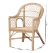 bali & pari Zaira Modern Bohemian Natural Rattan Arm Chair - Zaira-Version2-Rattan-AC