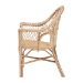 bali & pari Zaira Modern Bohemian Natural Rattan Arm Chair - Zaira-Version2-Rattan-AC