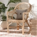 bali & pari Zaira Modern Bohemian Natural Rattan Arm Chair - Zaira-Version2-Rattan-AC