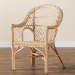 bali & pari Zaira Modern Bohemian Natural Rattan Arm Chair - Zaira-Version2-Rattan-AC