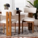 Baxton Studio Kyren Modern Cream Boucle 2-Piece Dining Chair Set - BBT5538-Walnut/Cream-DC