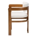 Baxton Studio Carice Modern Cream Boucle Dining Chair - BBT5539-Walnut/Cream-DC