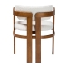 Baxton Studio Carice Modern Cream Boucle Dining Chair - BBT5539-Walnut/Cream-DC