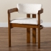 Baxton Studio Carice Modern Cream Boucle Dining Chair - BBT5539-Walnut/Cream-DC