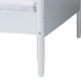 Baxton Studio Malaya Modern White Wood Full Daybed with Scalloped Edges - MG0239-1-White-Daybed-Full