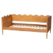 Baxton Studio Malaya Modern Oak Brown Wood Twin Daybed with Scalloped Edges - MG0239-1-NT Oak-Daybed-Twin