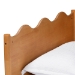 Baxton Studio Malaya Modern Oak Brown Wood Twin Daybed with Scalloped Edges - MG0239-1-NT Oak-Daybed-Twin