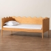 Baxton Studio Malaya Modern Oak Brown Wood Twin Daybed with Scalloped Edges - MG0239-1-NT Oak-Daybed-Twin