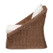 bali & pari Derris Bohemian Peanut Brown Braided Rattan Arm Chair - Derris-Peanut Brown/Rattan-CC