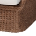 bali & pari Derris Bohemian Peanut Brown Braided Rattan Arm Chair - Derris-Peanut Brown/Rattan-CC