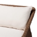 bali & pari Derris Bohemian Peanut Brown Braided Rattan Sofa - Derris-Peanut Brown/Rattan-Sofa