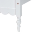 Baxton Studio Roni Modern White Wood Twin Platform Bed with Scalloped Edges - Roni-White-Twin