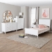 Baxton Studio Roni Modern White Wood 4-Piece Twin Bedroom Set with Scalloped Edges - Roni-White-Twin 4PC Bedroom Set 2