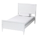 Baxton Studio Roni Modern White Wood 4-Piece Twin Bedroom Set with Scalloped Edges - Roni-White-Twin 4PC Bedroom Set 2