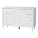 Baxton Studio Roni Modern White Wood 4-Piece Twin Bedroom Set with Scalloped Edges - Roni-White-Twin 4PC Bedroom Set 2