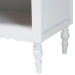 Baxton Studio Roni Modern White Wood 1-Drawer Nightstand with Scalloped Edges - Roni-White-NS