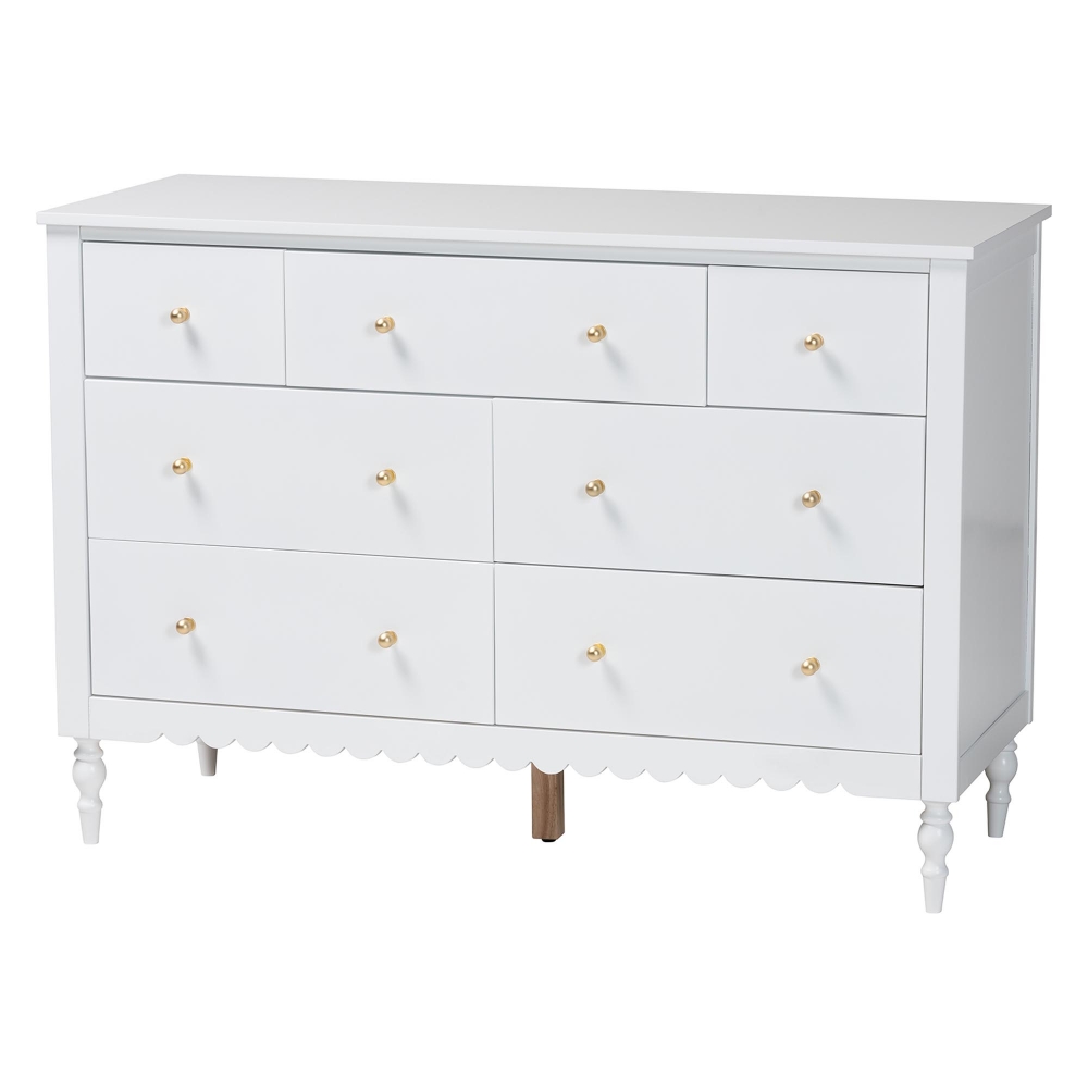 white cute dresser Haven 6 Drawer Dresser