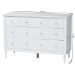 Baxton Studio Roni Modern White Wood 7-Drawer Dresser with Scalloped Edges - Roni-White-Dresser