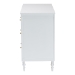 Baxton Studio Roni Modern White Wood 7-Drawer Dresser with Scalloped Edges - Roni-White-Dresser