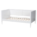 Baxton Studio Roni Modern White Wood Twin Daybed with Scalloped Edges - Roni-White-Daybed-Twin