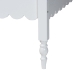 Baxton Studio Roni Modern White Wood Twin Daybed with Scalloped Edges - Roni-White-Daybed-Twin