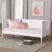 Baxton Studio Roni Modern White Wood Twin Daybed with Scalloped Edges - Roni-White-Daybed-Twin