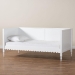 Baxton Studio Roni Modern White Wood Twin Daybed with Scalloped Edges - Roni-White-Daybed-Twin