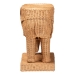 bali & pari Elissa Bohemian Light Honey Rattan Elephant End Table - Elephant-Light Honey Rattan-ET