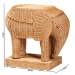 bali & pari Elissa Bohemian Light Honey Rattan Elephant End Table - Elephant-Light Honey Rattan-ET