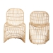 bali & pari Rosalba Bohemian Light Honey Rattan 2-Piece S-Curve Dining Chair Set - S-Curve Decor-Light Honey Rattan-DC