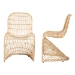 bali & pari Rosalba Bohemian Light Honey Rattan 2-Piece S-Curve Dining Chair Set - S-Curve Decor-Light Honey Rattan-DC