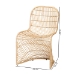 bali & pari Rosalba Bohemian Light Honey Rattan 2-Piece S-Curve Dining Chair Set - S-Curve Decor-Light Honey Rattan-DC