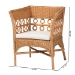 bali & pari Oxford Bohemian Light Honey Rattan Arm Chair - Oxford-Light Honey Rattan-CC