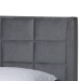 Baxton Studio Payne Modern Glam Grey Velvet and Dark Brown Wood Queen Bed - CFSP0835-C-Grey-Queen