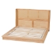Baxton Studio Glennis Japandi Natural Brown Wood Queen Size Platform Bed with Woven Rattan - SW8611-Natural/Rattan-Queen