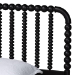 Baxton Studio Lucera Mid-Century Black Twin Size Bobbin Bed - MG0110-4-Black-Twin