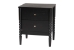 Baxton Studio Lucera Mid-Century Black Full Size 4-Piece Bobbin Bedroom Set - MG0110-4-Black-Full 4PC Bedroom Set