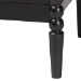 Baxton Studio Lucera Mid-Century Black Full Size 4-Piece Bobbin Bedroom Set - MG0110-4-Black-Full 4PC Bedroom Set