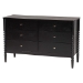 Baxton Studio Lucera Mid-Century Black Twin Size 5-Piece Bobbin Bedroom Set - MG0110-4-Black-Twin 5PC Bedroom Set