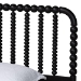 Baxton Studio Lucera Mid-Century Black Twin Size 5-Piece Bobbin Bedroom Set - MG0110-4-Black-Twin 5PC Bedroom Set
