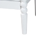Baxton Studio Lucera Mid-Century White Twin Size 4-Piece Bobbin Bedroom Set - MG0110-4-White-Twin 4PC Bedroom Set