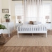 Baxton Studio Lucera Mid-Century White Full Size 4-Piece Bobbin Bedroom Set - MG0110-4-White-Full 4PC Bedroom Set