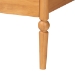 Baxton Studio Lucera Mid-Century Oak Brown Queen Size 4-Piece Bobbin Bedroom Set - MG0110-4-NT Oak-Queen 4PC Bedroom Set