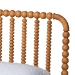 Baxton Studio Lucera Mid-Century Oak Brown Queen Size Bobbin Bed - MG0110-4-NT Oak-Queen