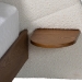 Baxton Studio Bernice Japandi Cream Boucle and Walnut Brown Wood King Bed - BBT61266-Cream/Walnut-King