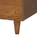 Baxton Studio Bernice Japandi Cream Boucle and Walnut Brown Wood King Bed - BBT61266-Cream/Walnut-King
