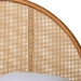 Baxton Studio Wrenley Japandi Oak Brown Wood Queen Bed with Antique Rattan - MG0238-NTOak/5703R Rattan-Queen