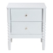 Baxton Studio Lucera Mid-Century White 2-Drawer Bobbin Nightstand - MG9011-White-2DW-NS